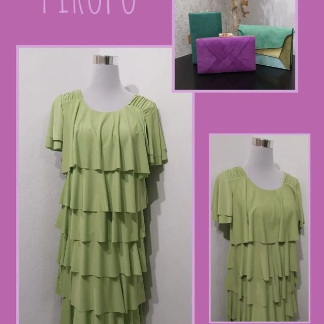 vestido verde oliva